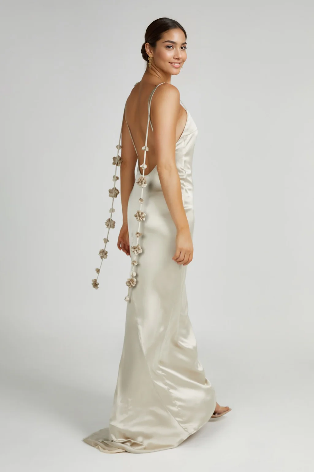 Elenora Rose Gown - Champagne - luluinthesky