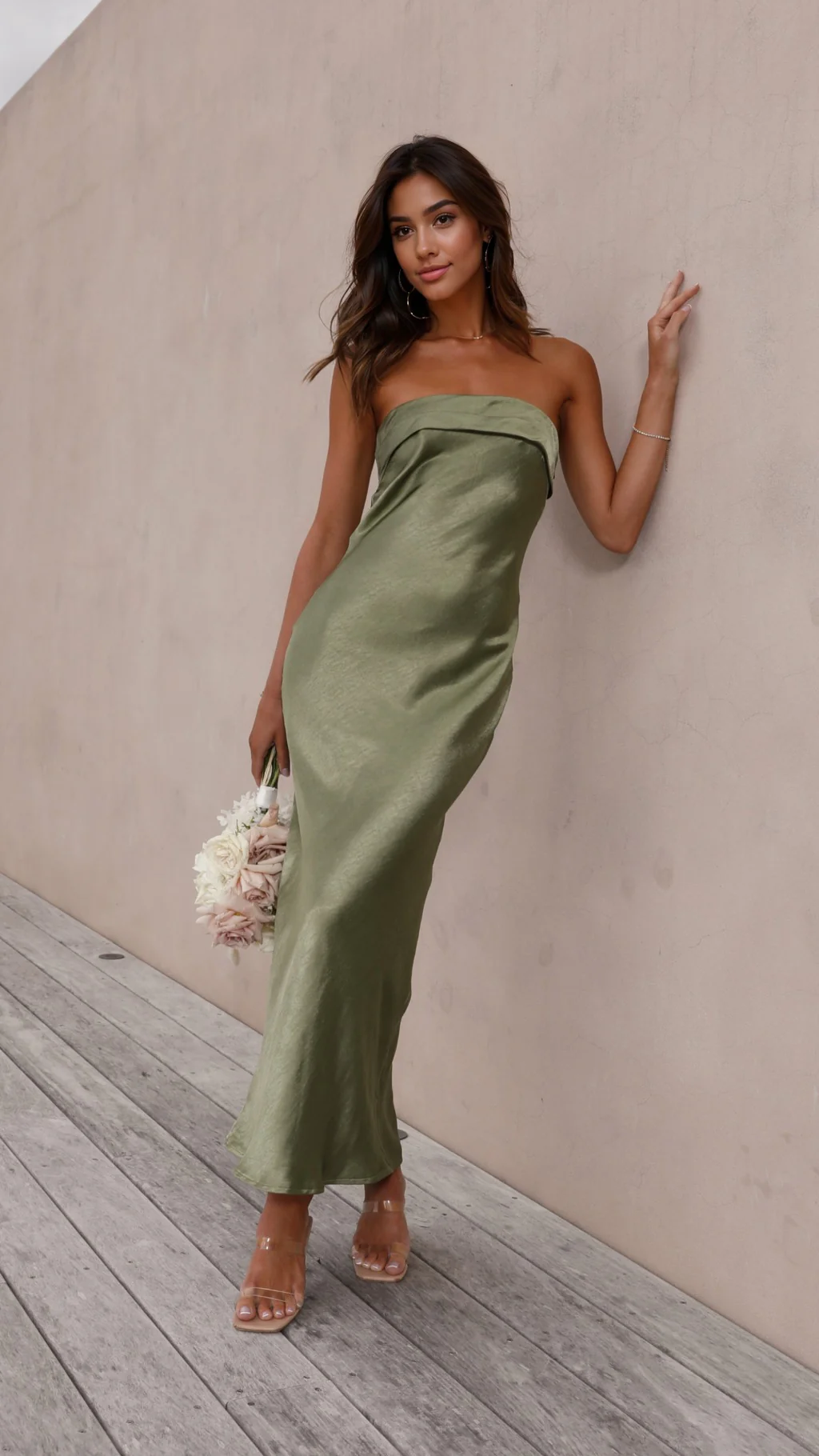 Gisele Maxi Dress - Olive - luluinthesky
