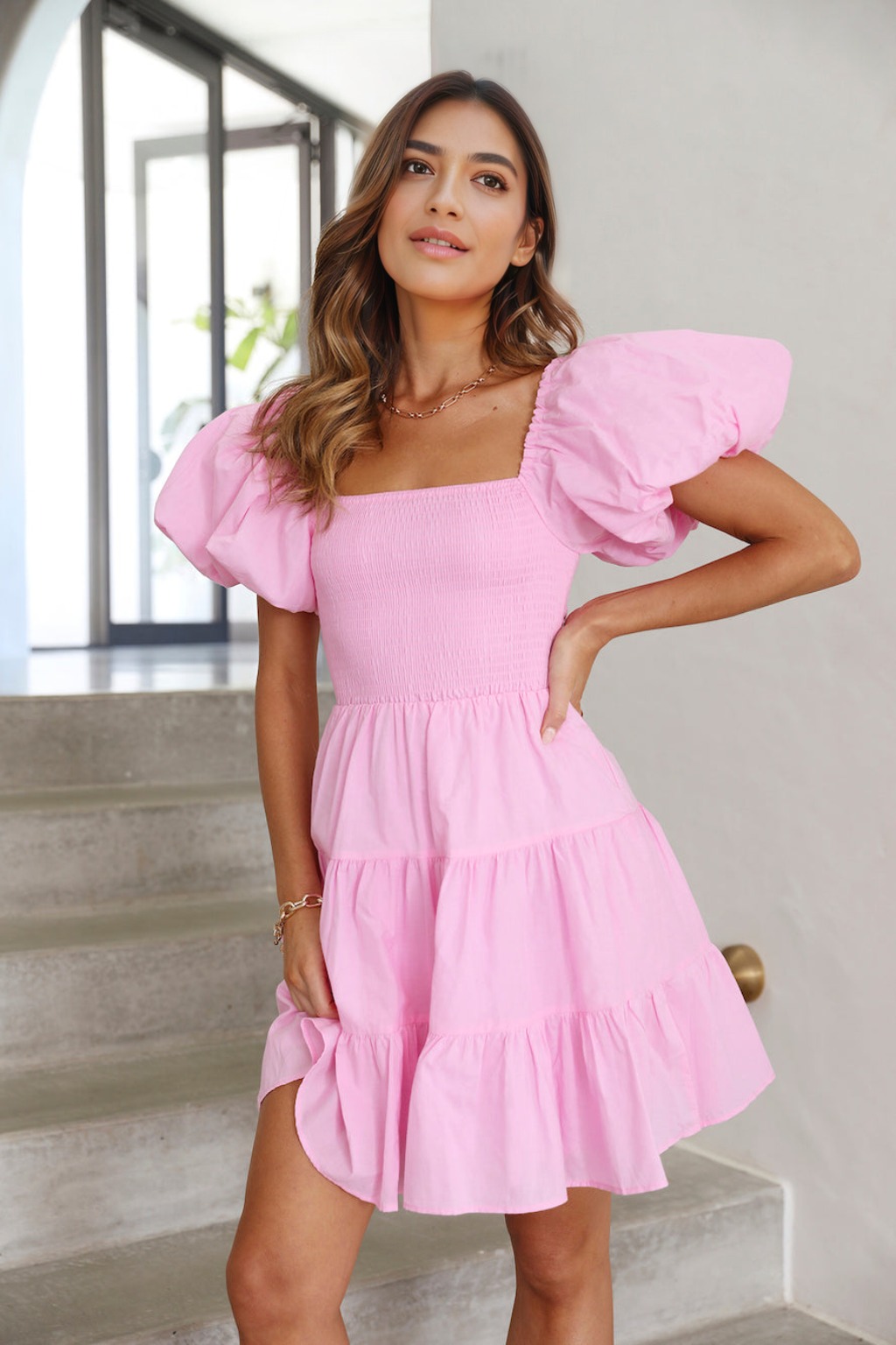 Salty Air Mini Dress Pink - luluinthesky