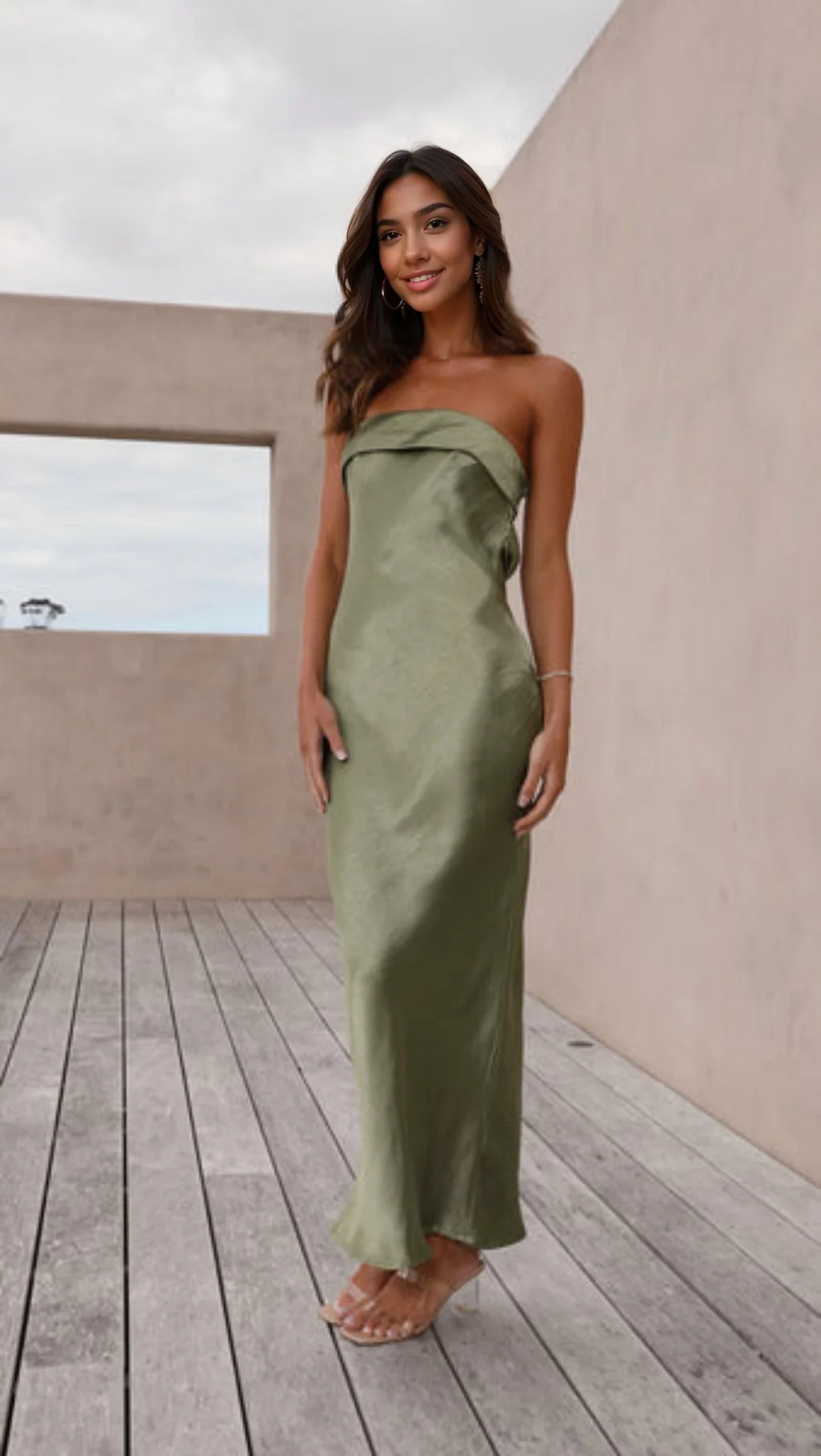 Gisele Maxi Dress - Olive - luluinthesky