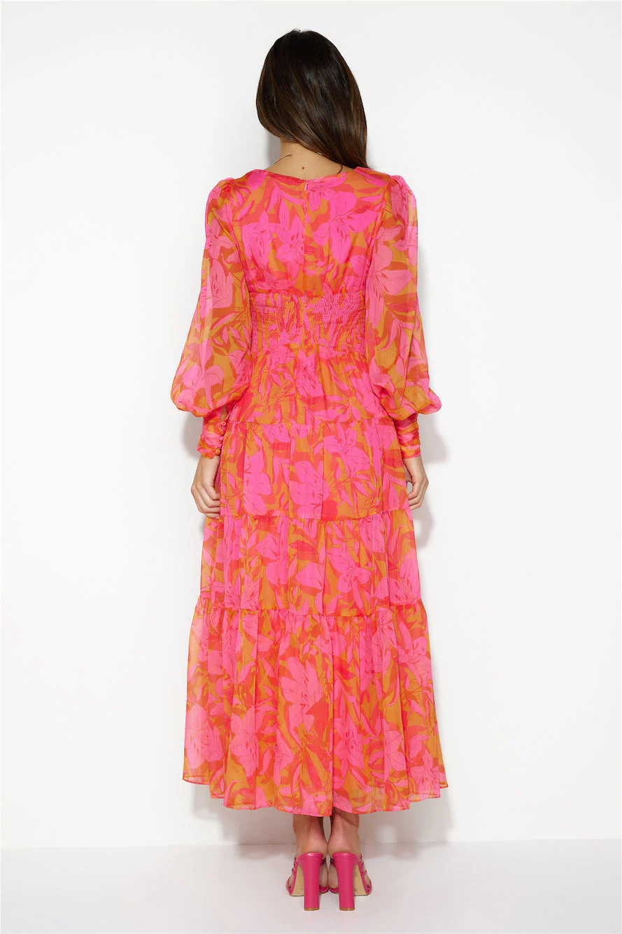 Gotta Thrive Maxi Dress Pink - luluinthesky