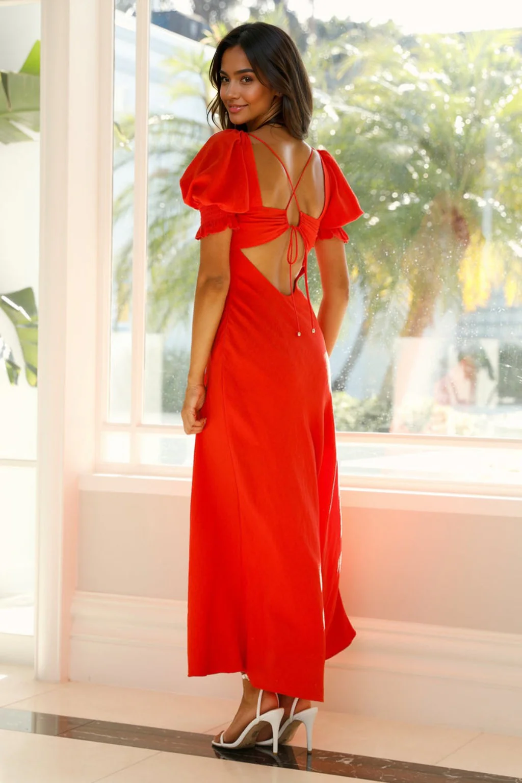 Love Rider Midi Dress Red - luluinthesky