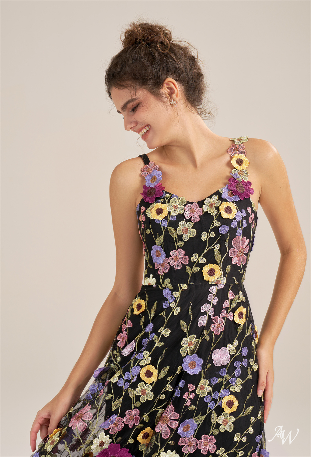 Alison A-line Tulle V-Neck Dresses - luluinthesky