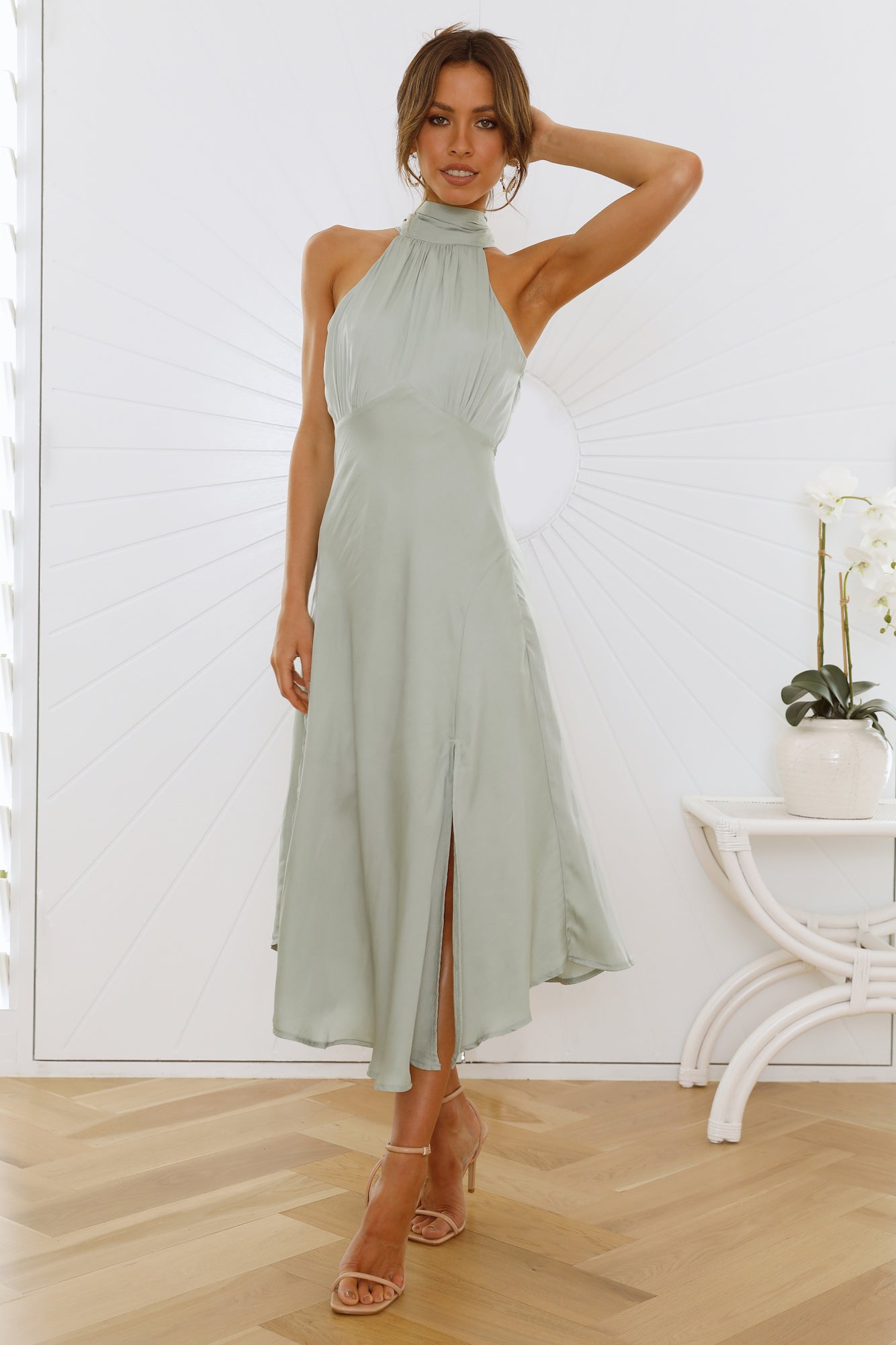 No Tears Here Maxi Dress Sage - luluinthesky