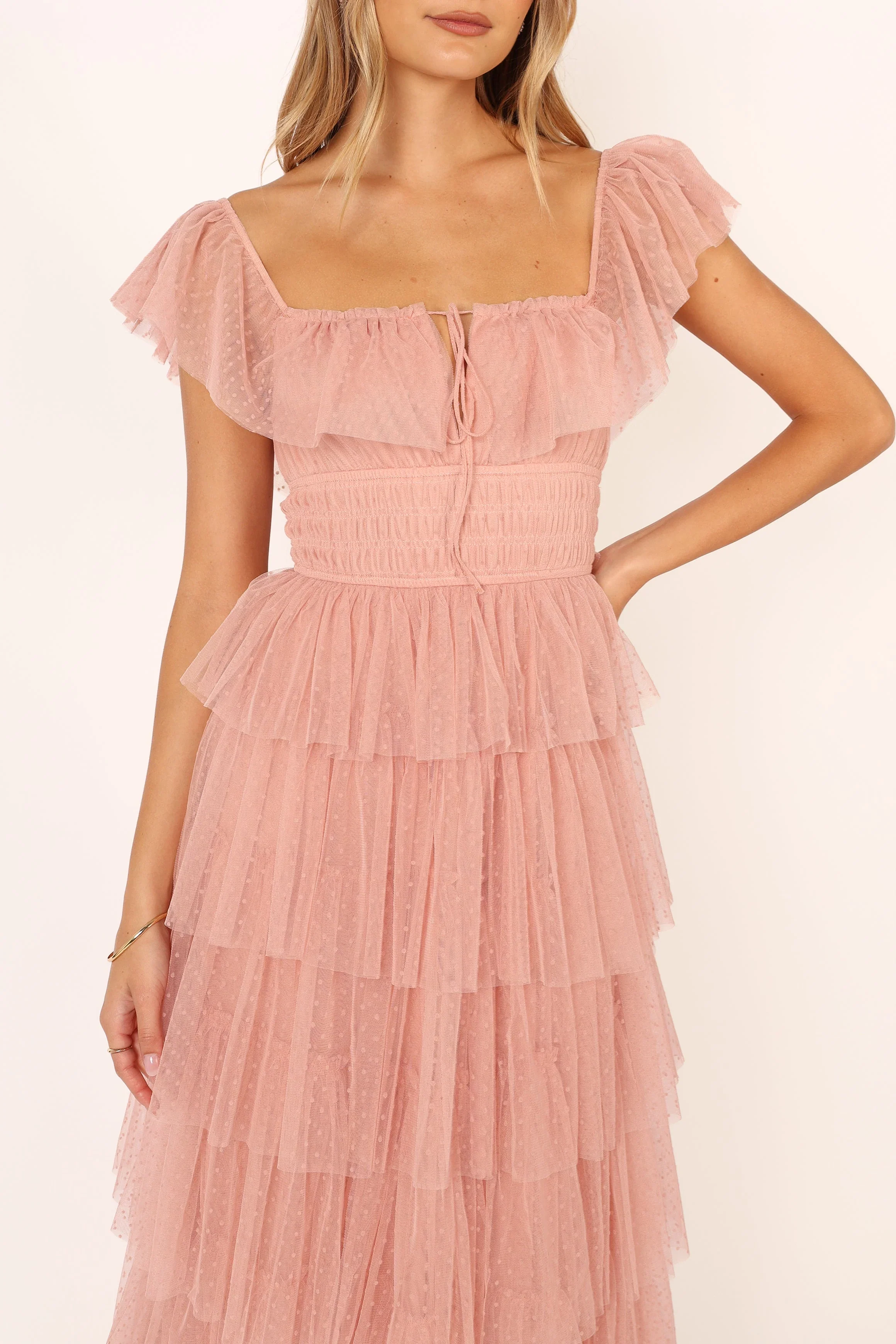 Belle Maxi Dress - Blush - luluinthesky