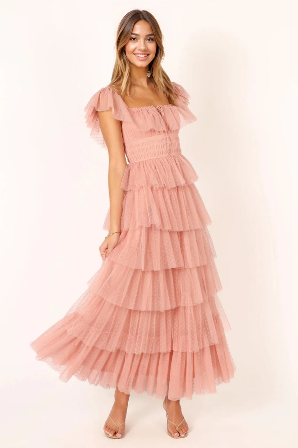 Belle Maxi Dress - Blush - luluinthesky