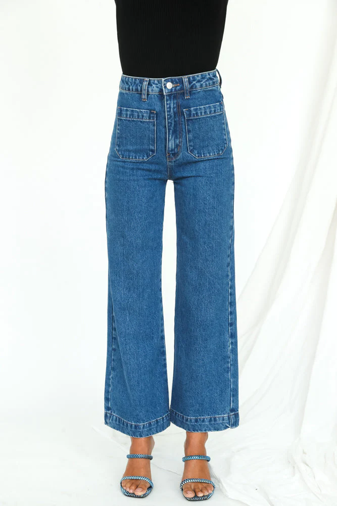 ROLLA'S Sailor Jeans Ashley Blue - luluinthesky