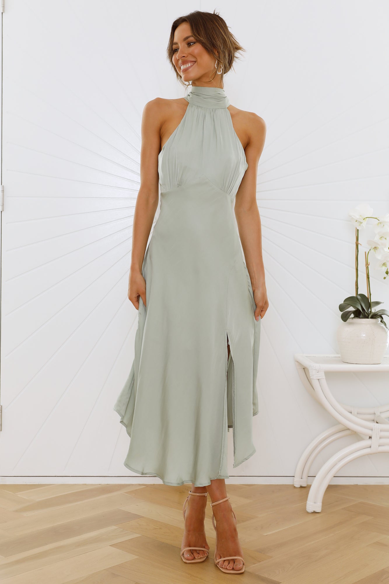No Tears Here Maxi Dress Sage - luluinthesky