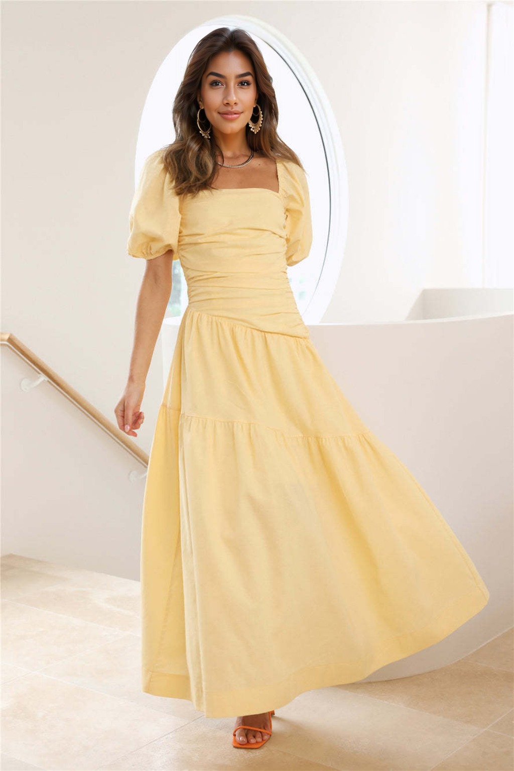 Little Bo Peep Midi Dress Yellow - luluinthesky