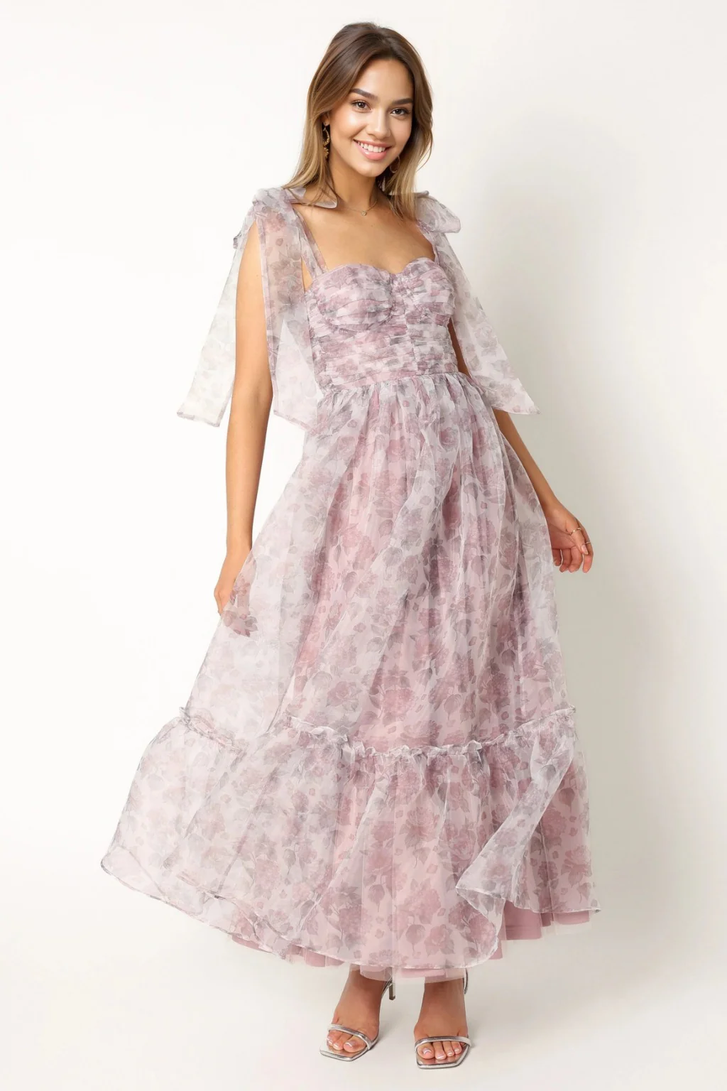 Floret Midi Dress - Dark Purple - luluinthesky