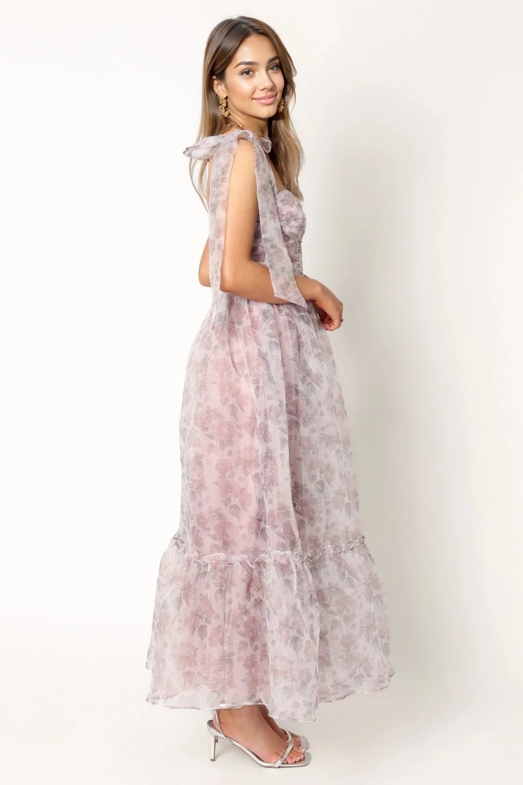 Floret Midi Dress - Dark Purple - luluinthesky