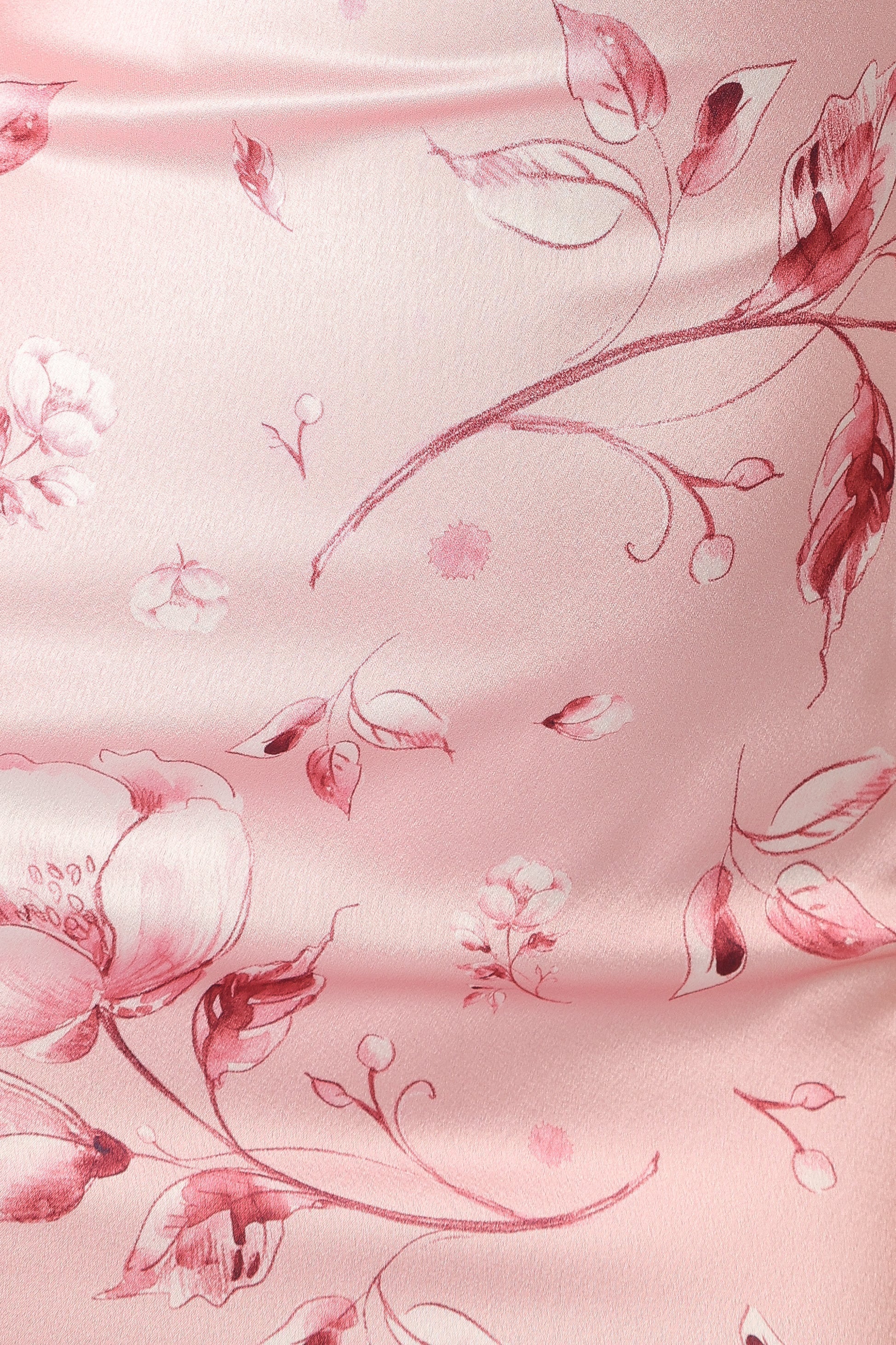 Mila Halterneck Maxi Dress - Pink Floral - luluinthesky