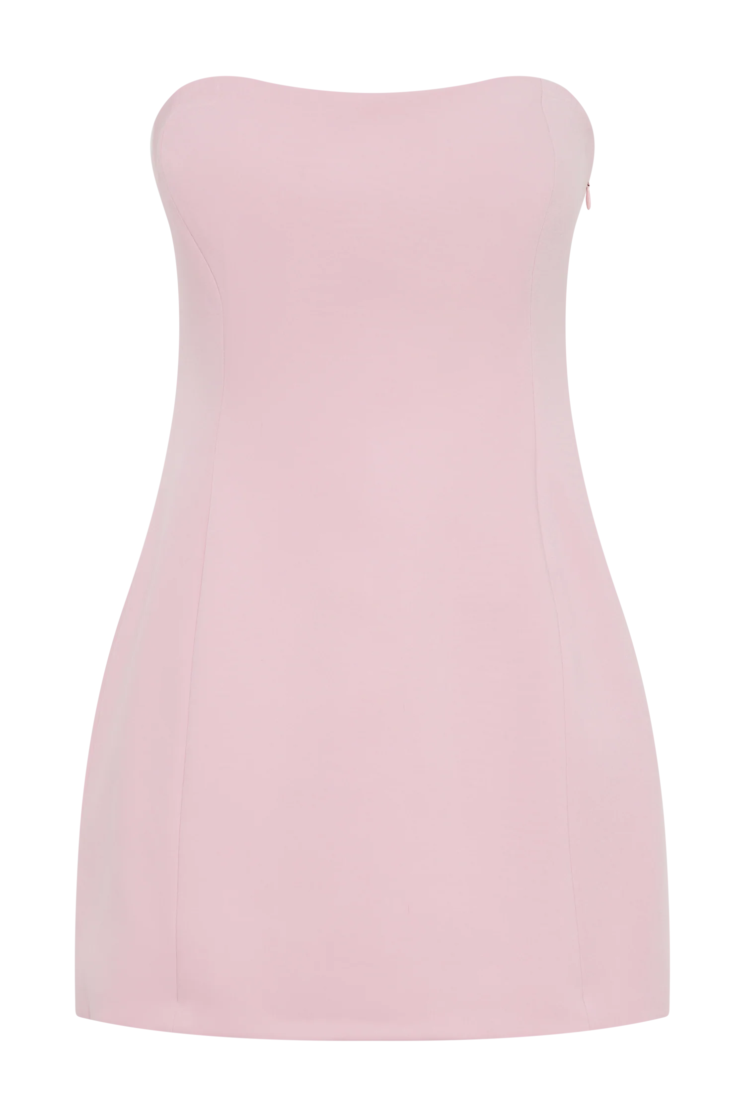 Neeka Strapless Bow Back Mini Dress - Pink - luluinthesky