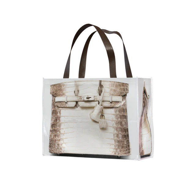 Grocery Bags Creative Parody Platinum Bag Print Woven Bag Fire Over The Net Birkin Fitness Casual Bag - luluinthesky