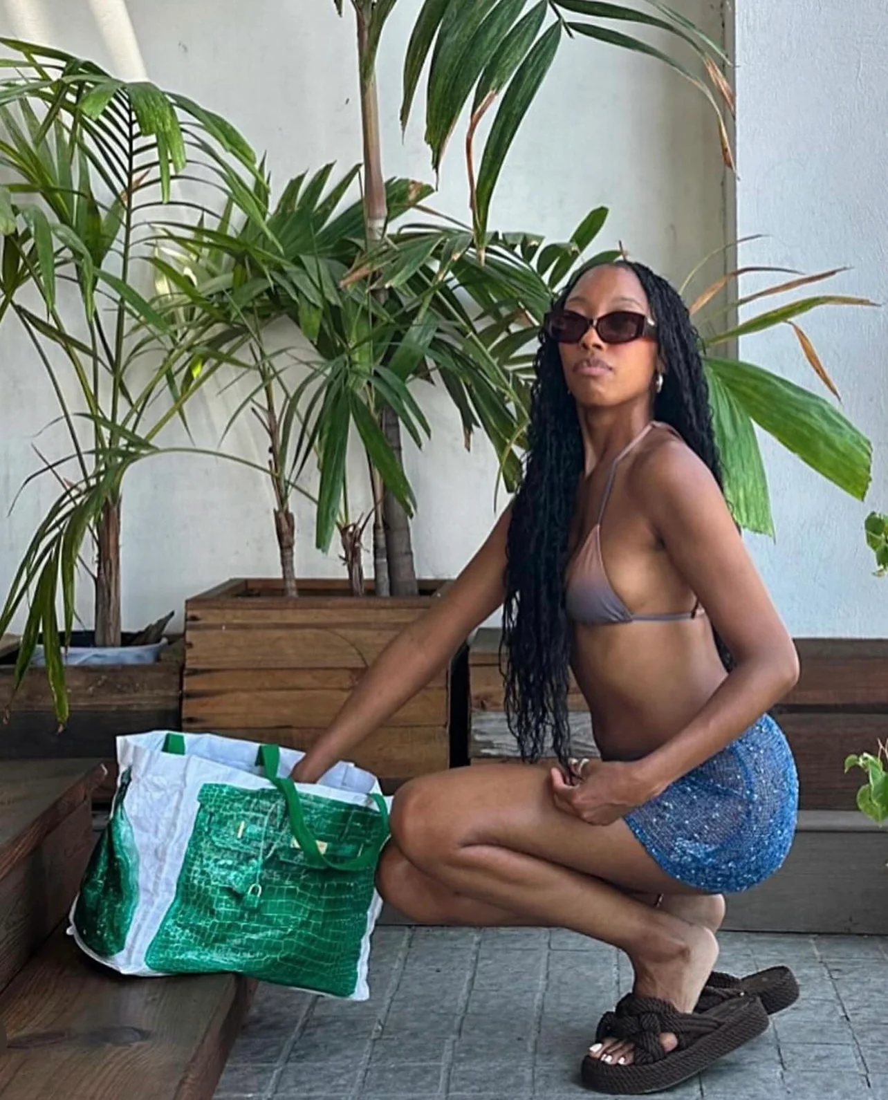 Grocery Bags Creative Parody Platinum Bag Print Woven Bag Full Take Down Birkin Fitness Casual Bag - luluinthesky