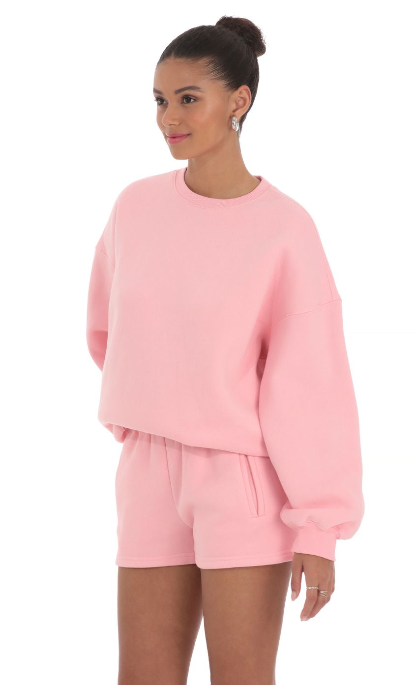 Fleece Jumper in Blush - luluinthesky