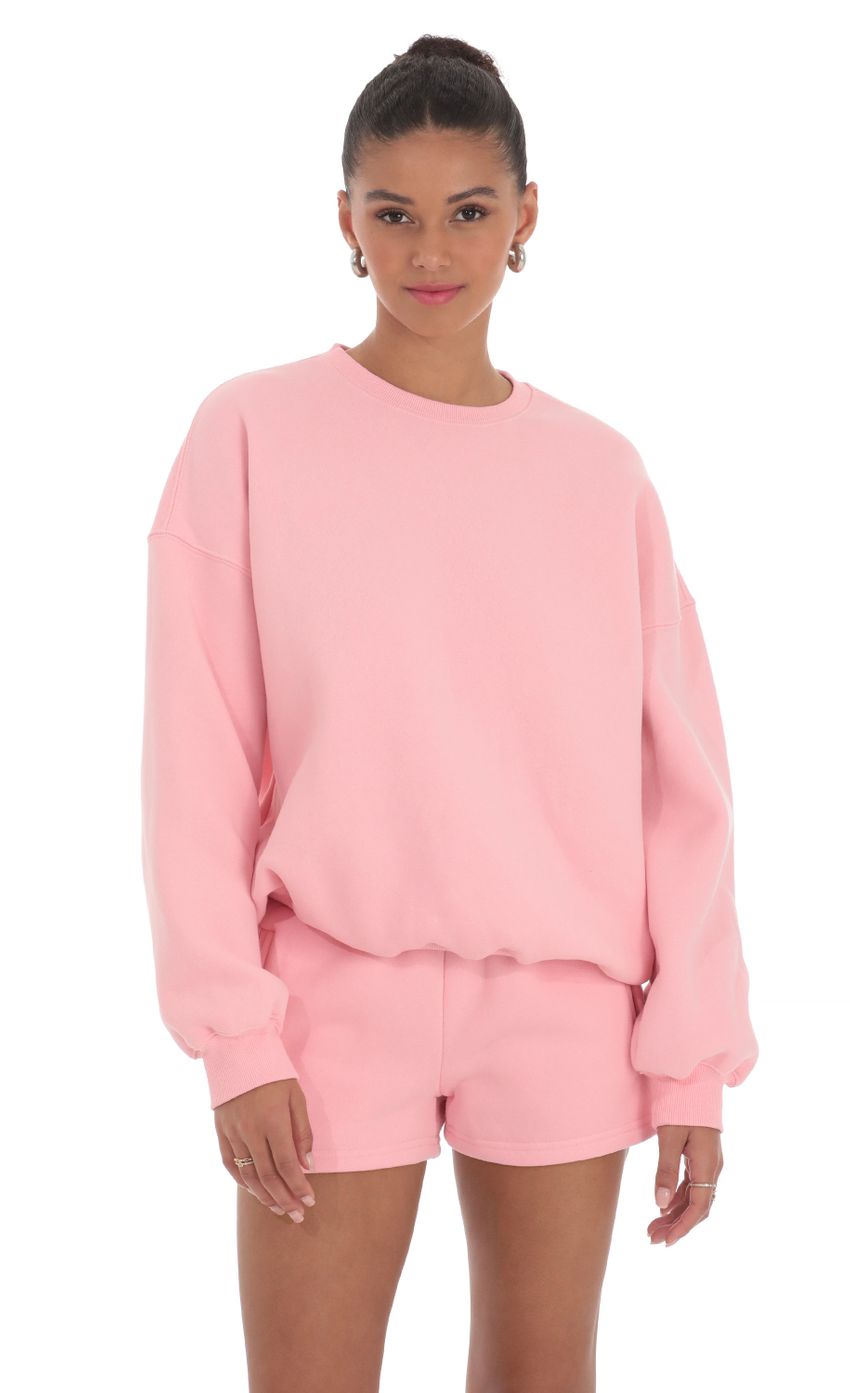 Fleece Jumper in Blush - luluinthesky