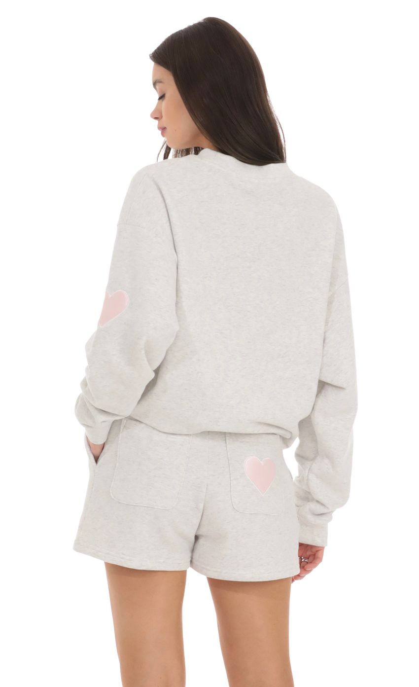 Embroidered Sports Suit in Grey - luluinthesky