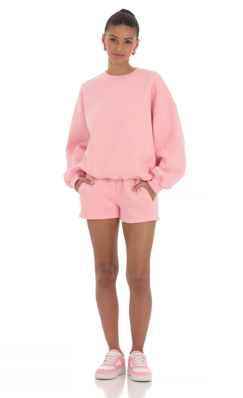 Fleece Jumper in Blush - luluinthesky