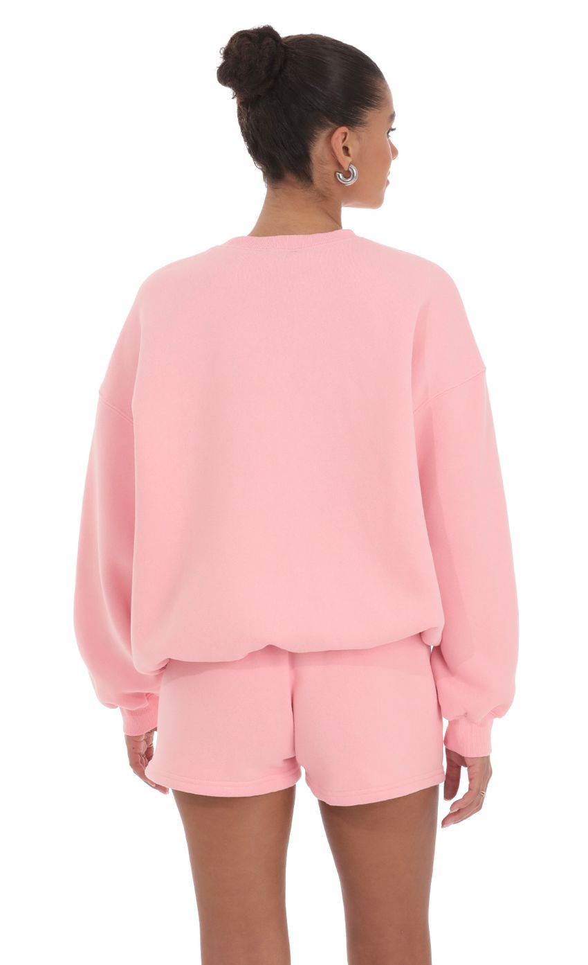 Fleece Jumper in Blush - luluinthesky