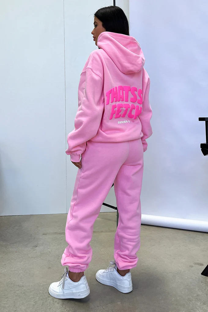 With Love Always Oversized Hoodie - Light Pink - luluinthesky