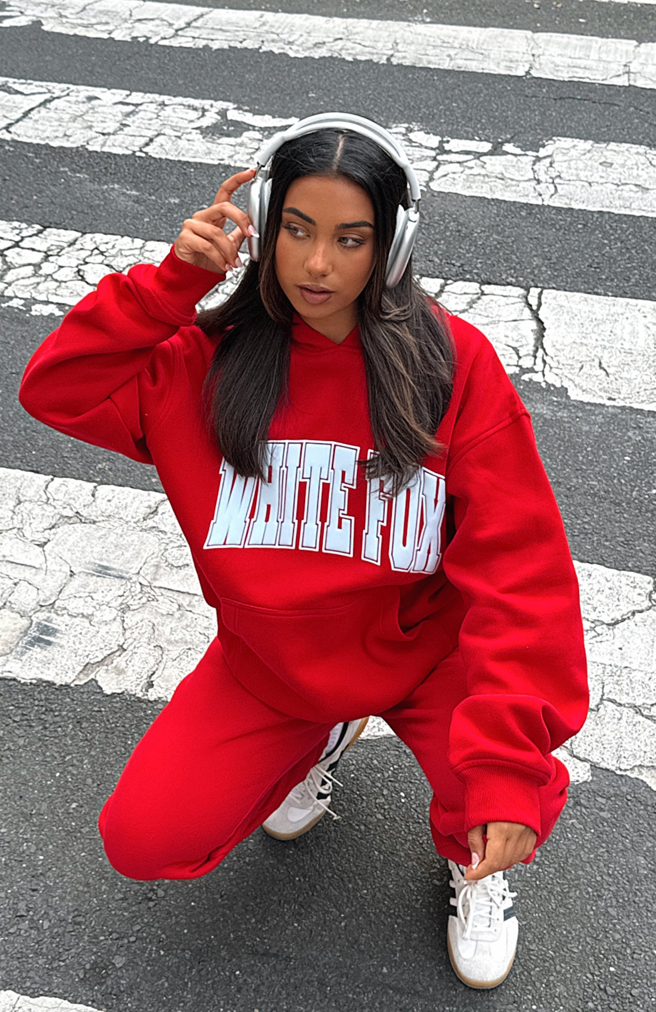 Decade Classics Varsity Oversized Hoodie Red - luluinthesky