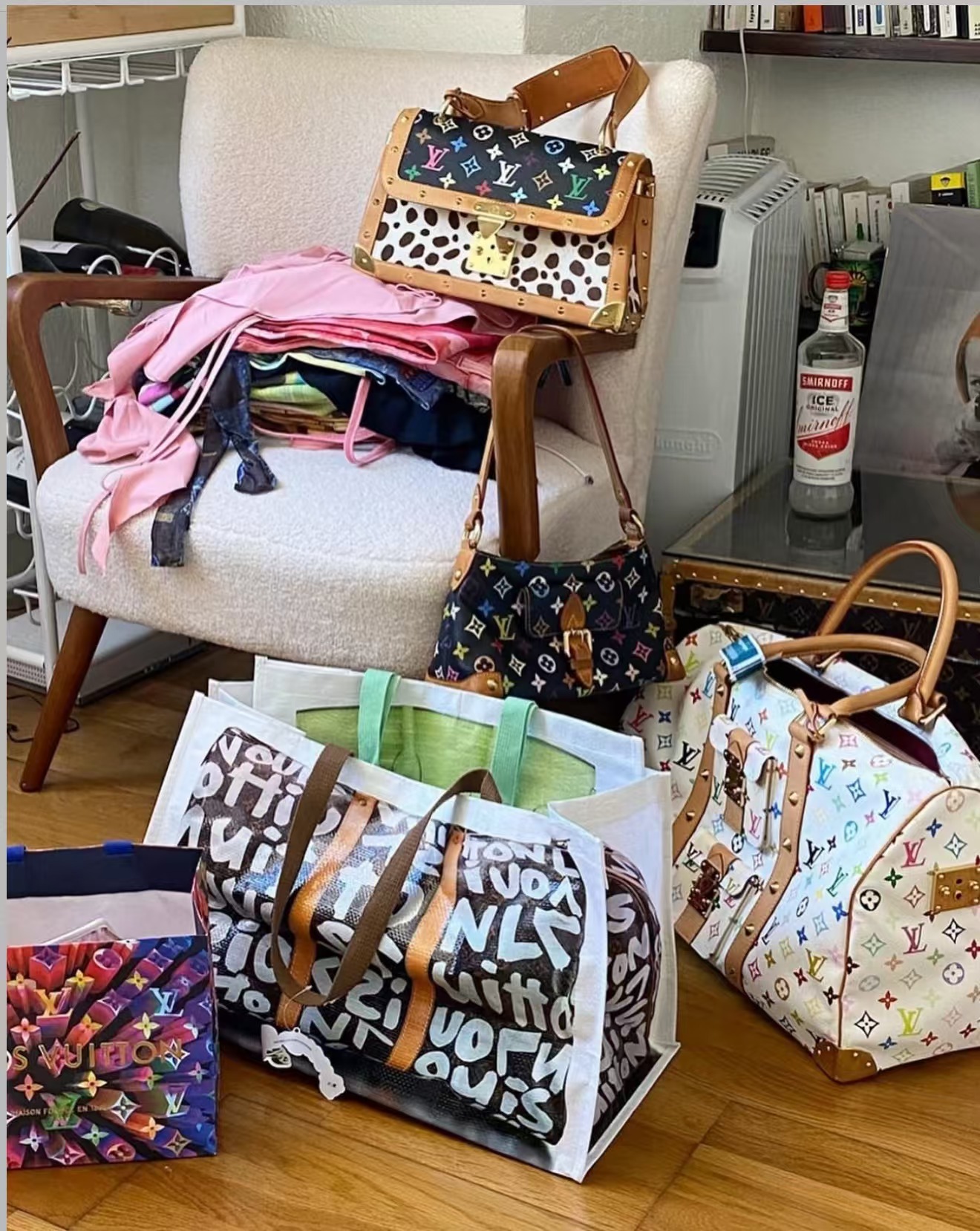 GroceryBags TITA GEMMA (GRAFFITI), Large - luluinthesky