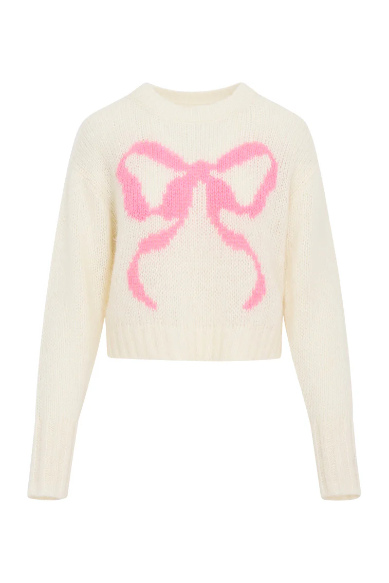 Jorah Alpaca-Blend Bow Pullover - luluinthesky