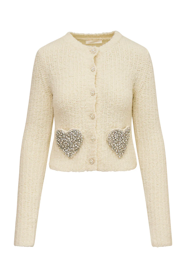 Leocadia Wool-Blend Heart Cardigan - luluinthesky