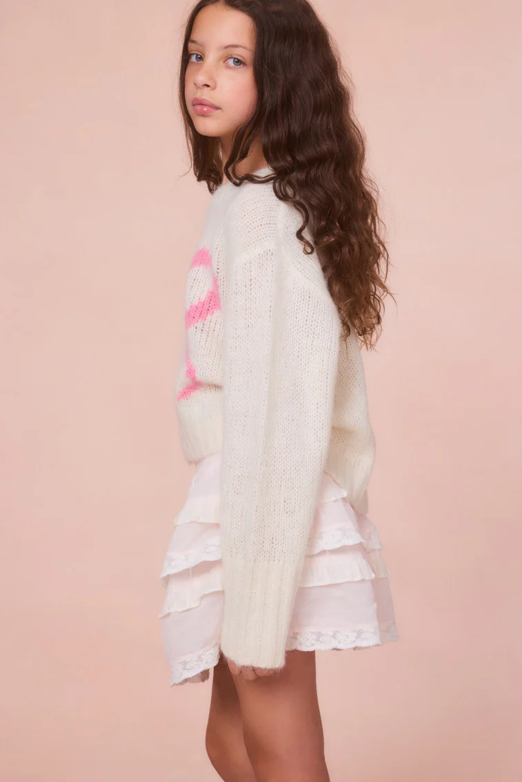 Girls Amya Wool Bow Pullover - luluinthesky