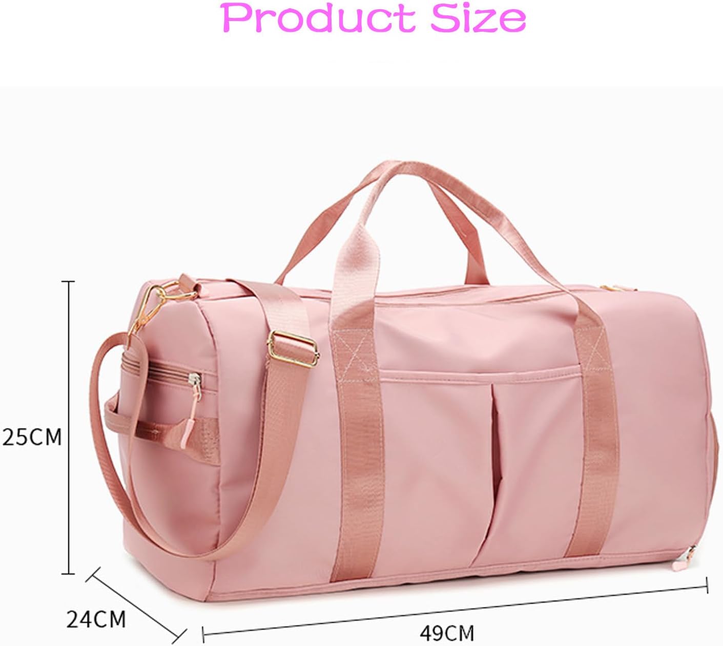 Small Gym Bag for Women and Men,Travel Bag, Duffle Bag & Gym Bag with Shoe Compartment, Weekender Overnight Bag, Carry on Bags for Airplane for Travel - luluinthesky