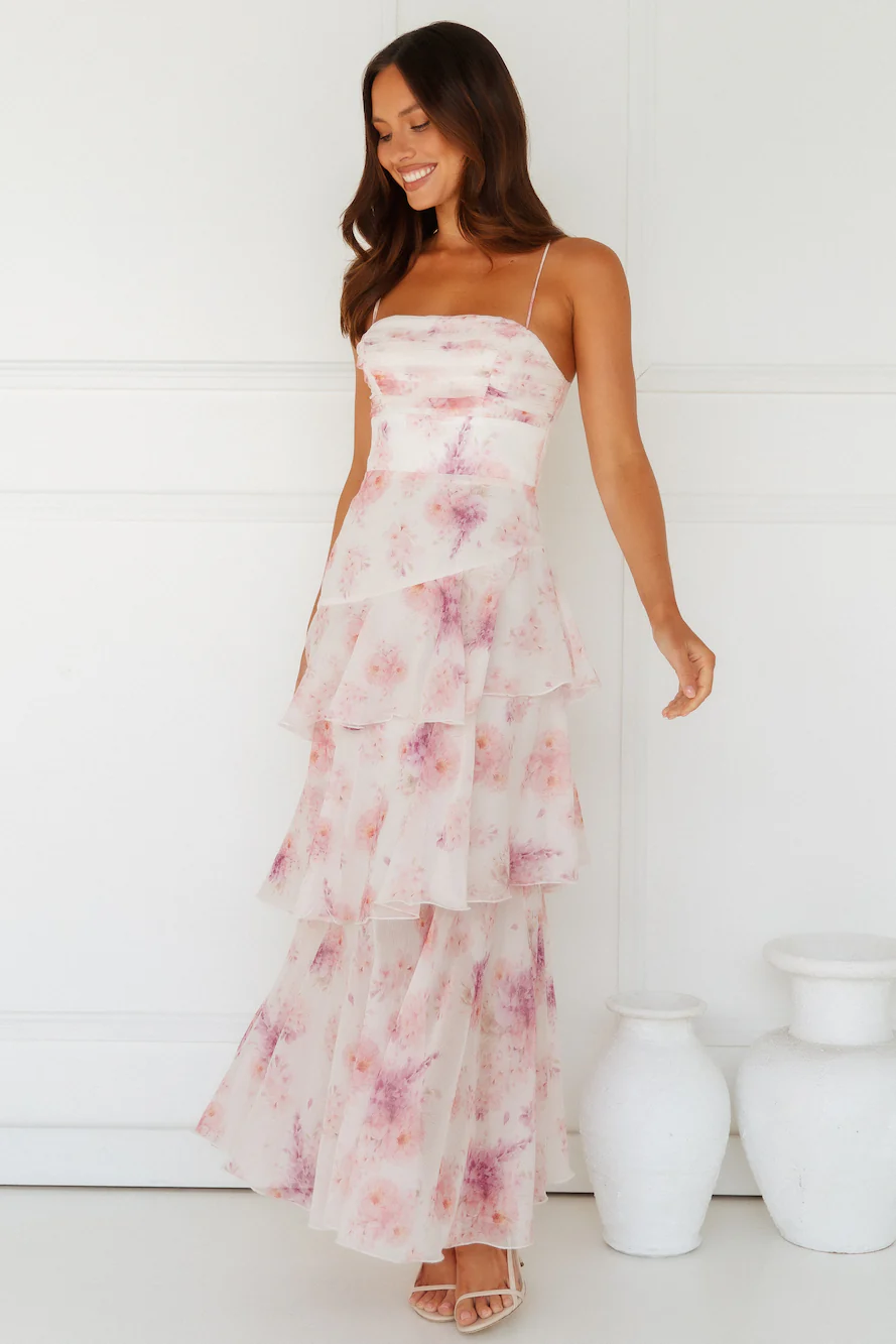 A Night Of Style Maxi Dress Pink - luluinthesky