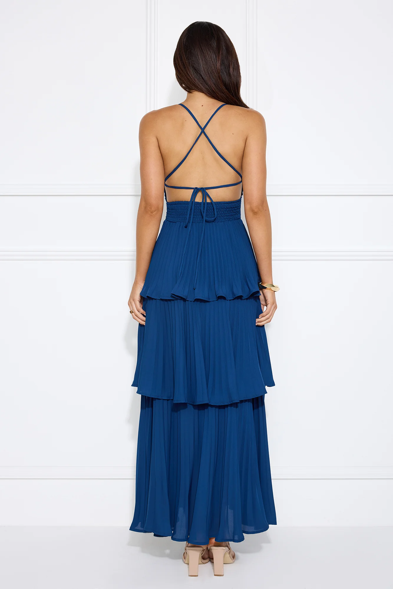 Fashionably Ever After Maxi Dress Navy - luluinthesky