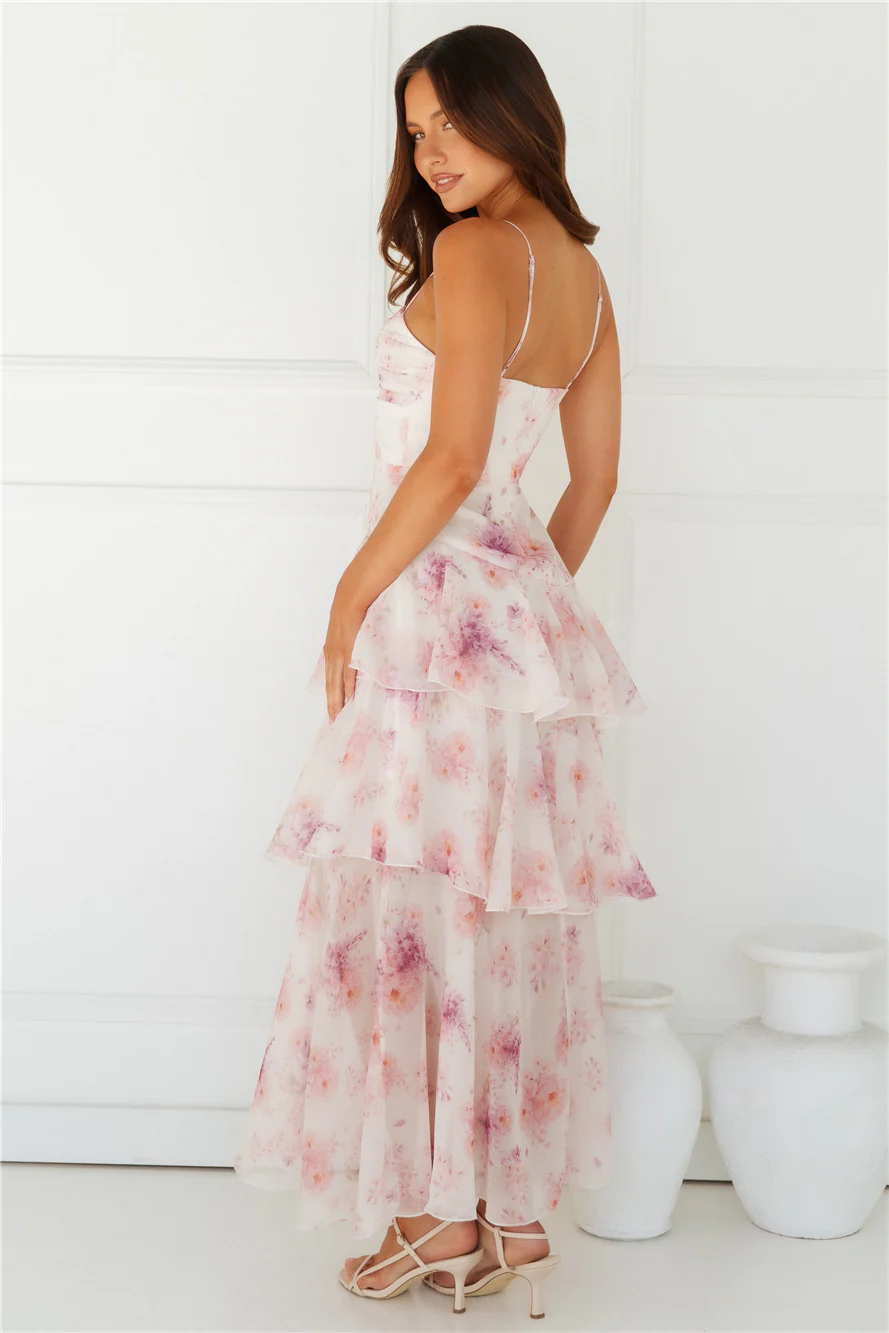 A Night Of Style Maxi Dress Pink - luluinthesky