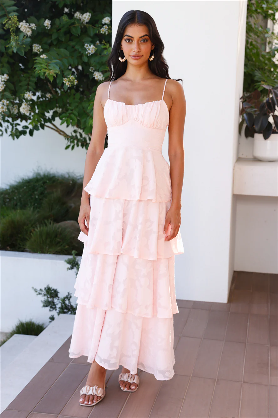 Thriving Now Maxi Dress Blush - luluinthesky