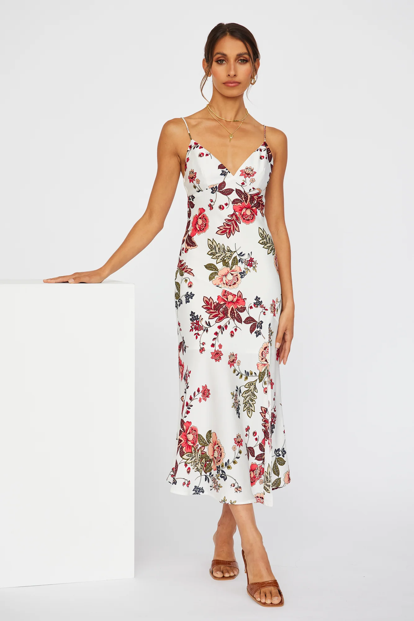No Yesterday Maxi Dress White - luluinthesky