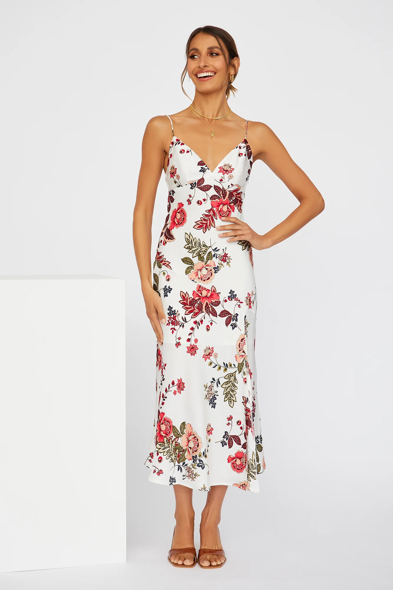 No Yesterday Maxi Dress White - luluinthesky