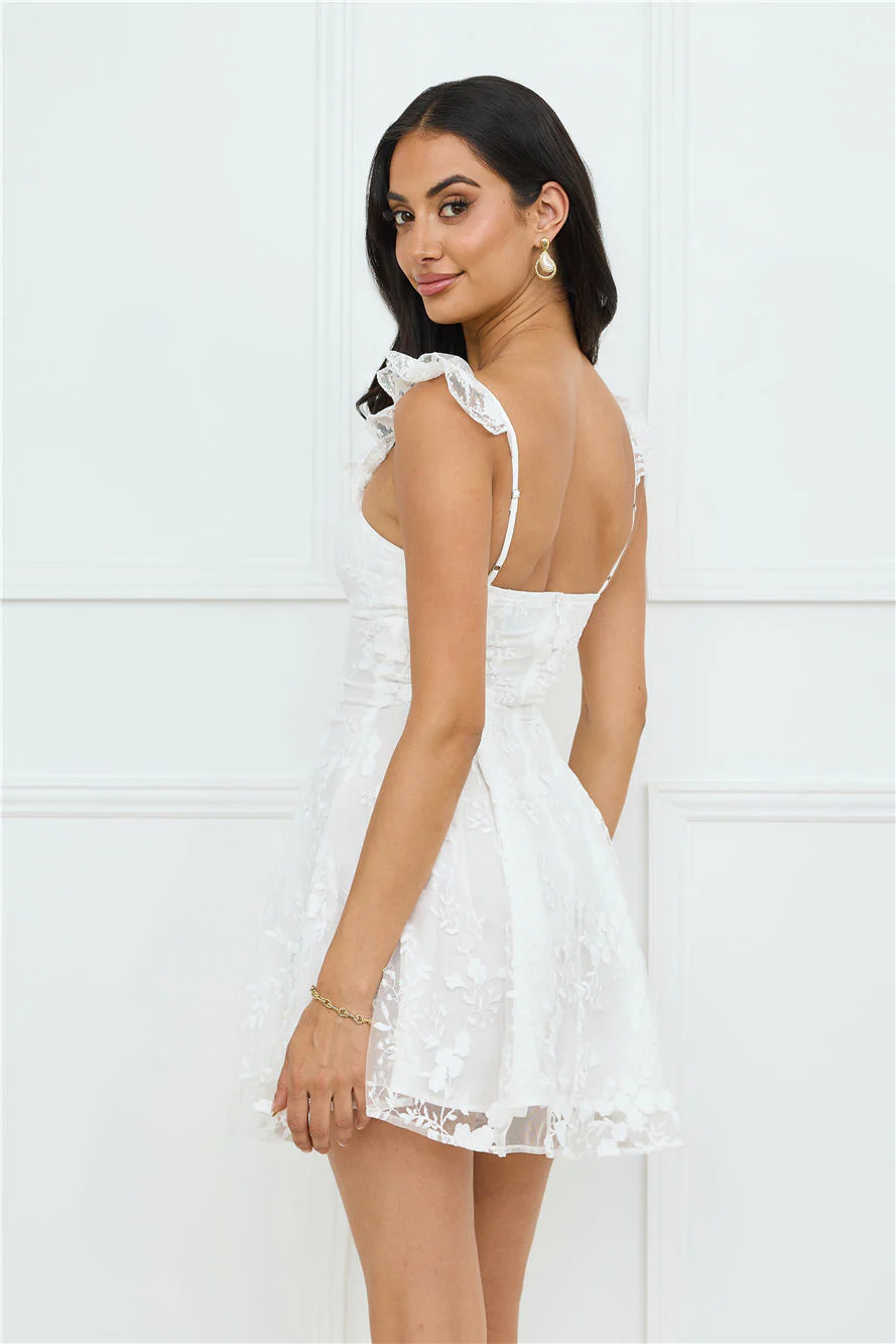 Indy Mini Dress White - luluinthesky