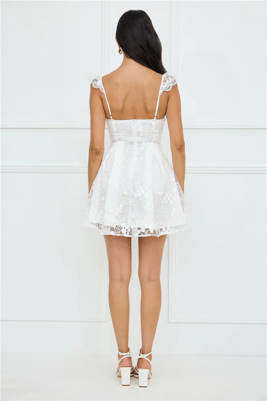 Indy Mini Dress White - luluinthesky