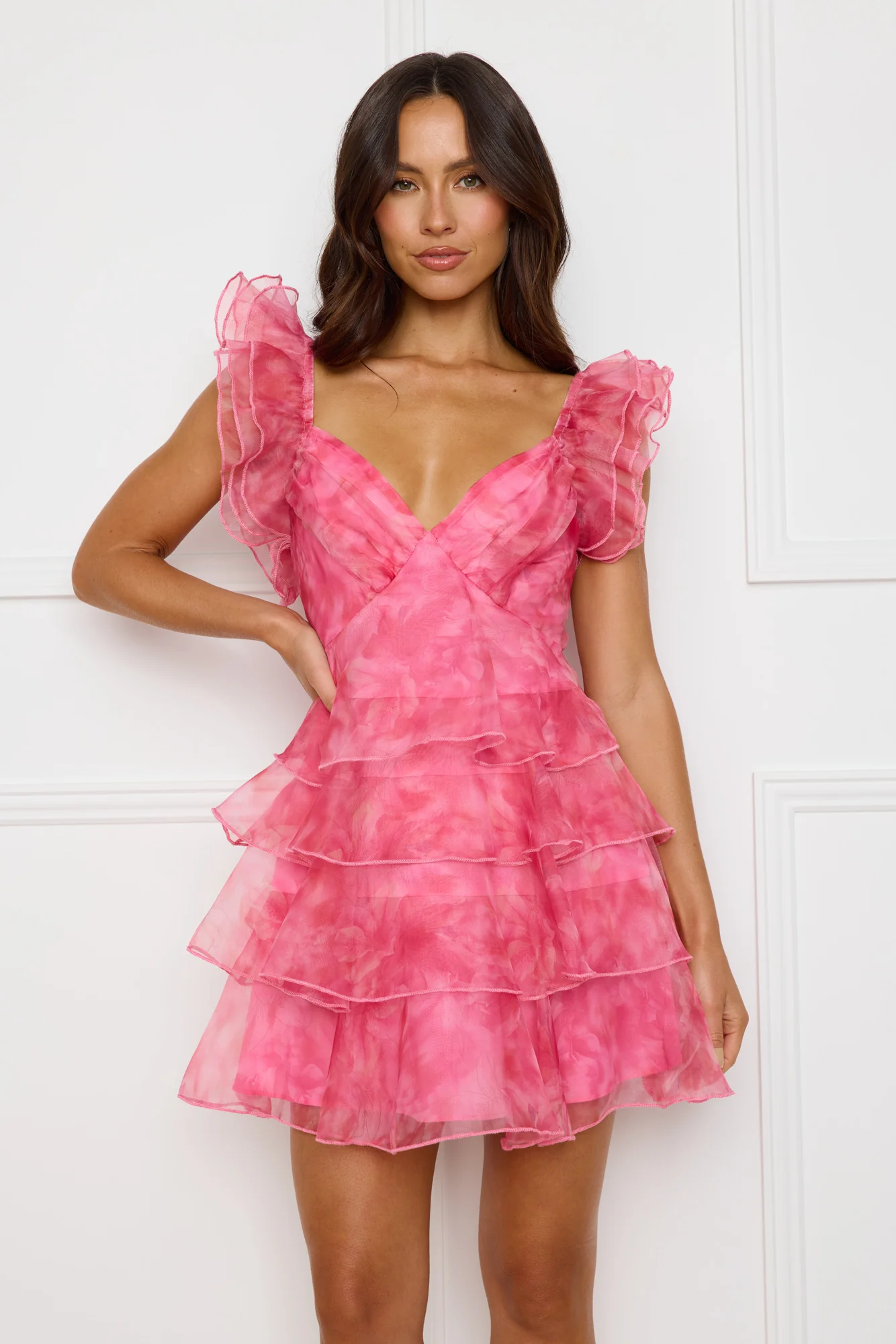 Chic Allure Mini Dress Pink - luluinthesky