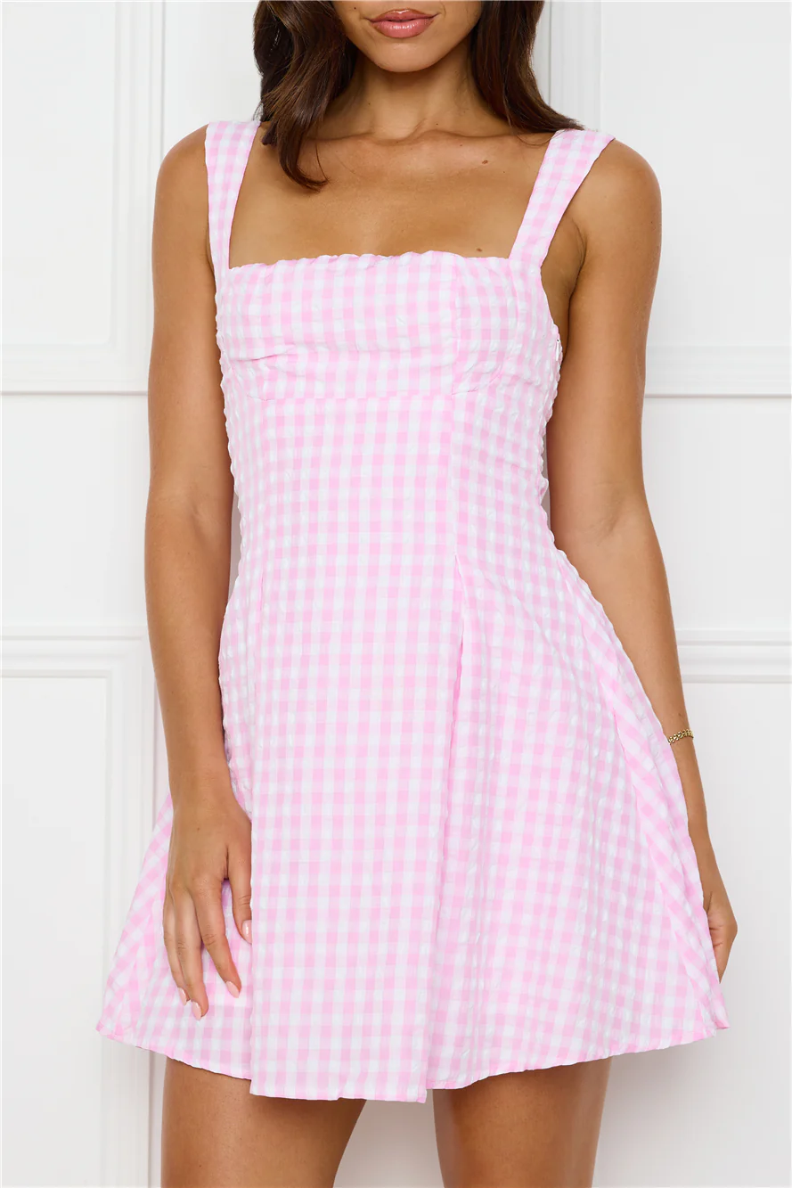 Grape Escape Mini Dress Pink - luluinthesky