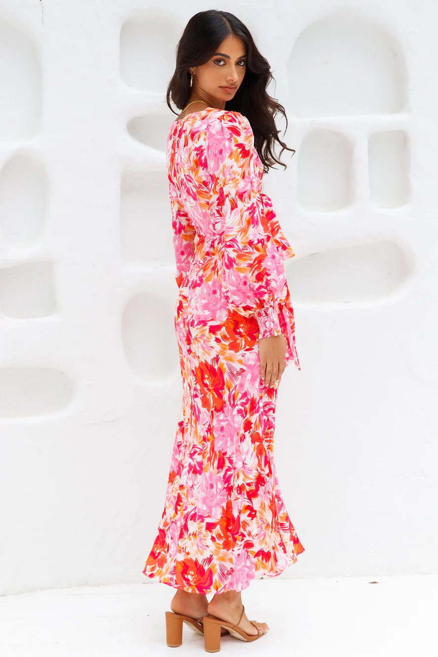 Flowery Thoughts Midi Dress Floral - luluinthesky
