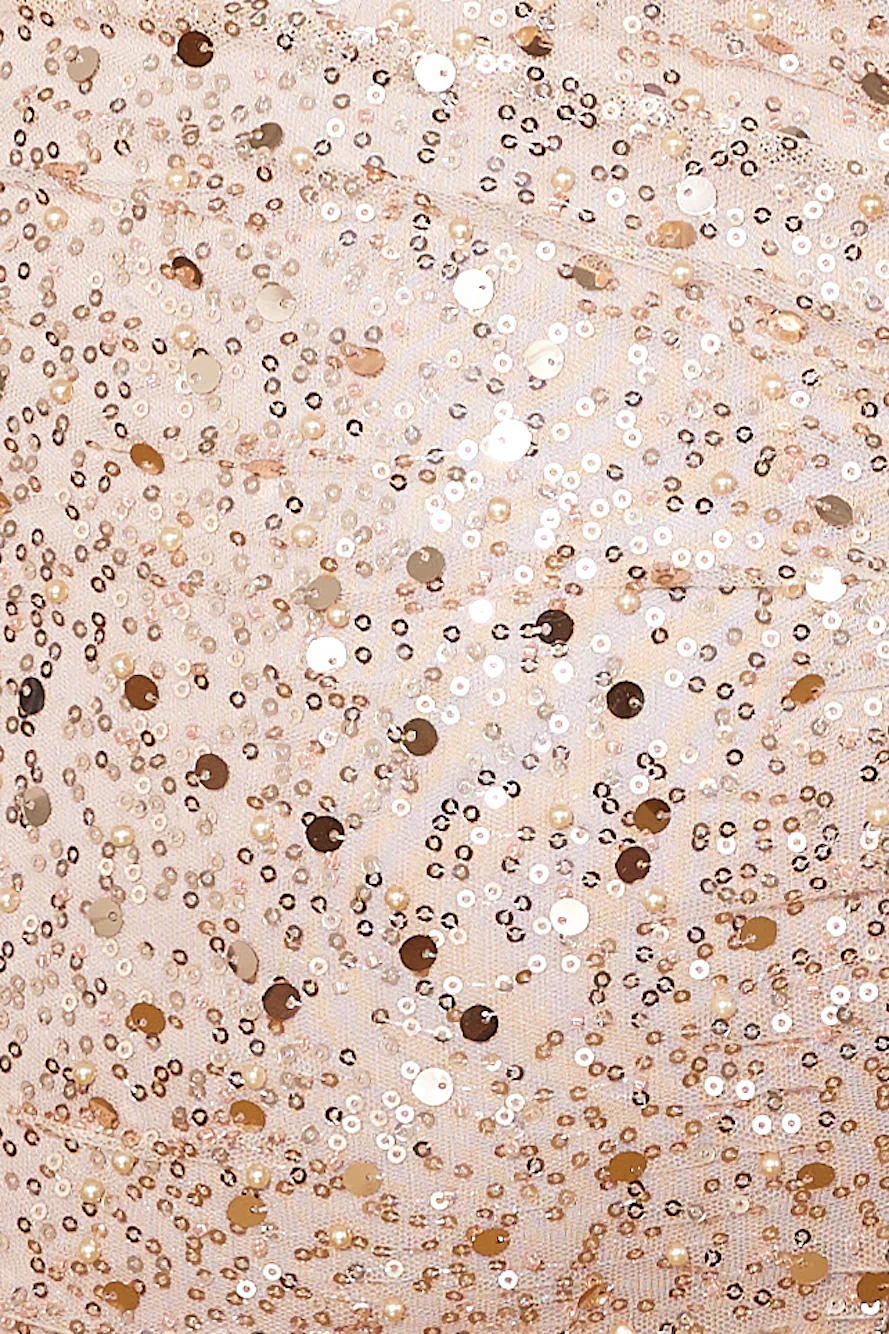 Queen Status Sequin Mini Dress Bronze - luluinthesky