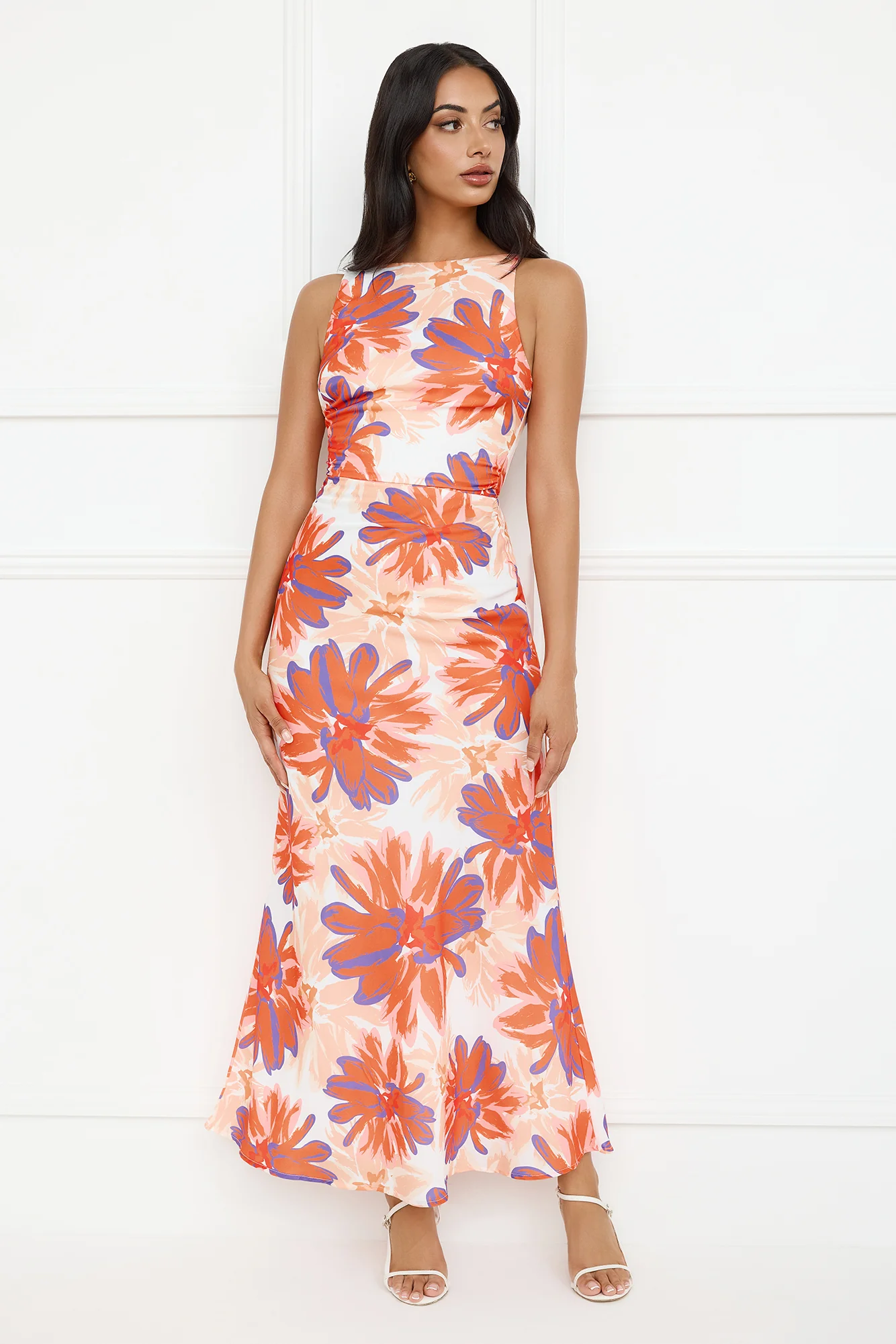 Peach Fever Maxi Dress Orange - luluinthesky