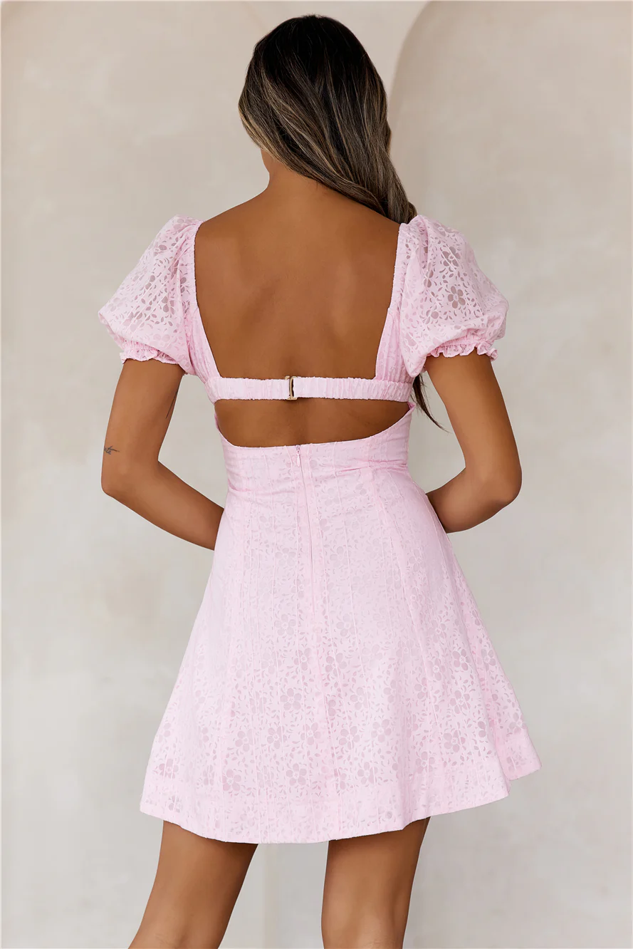 Strawberry Smoothie Mini Dress Pink - luluinthesky