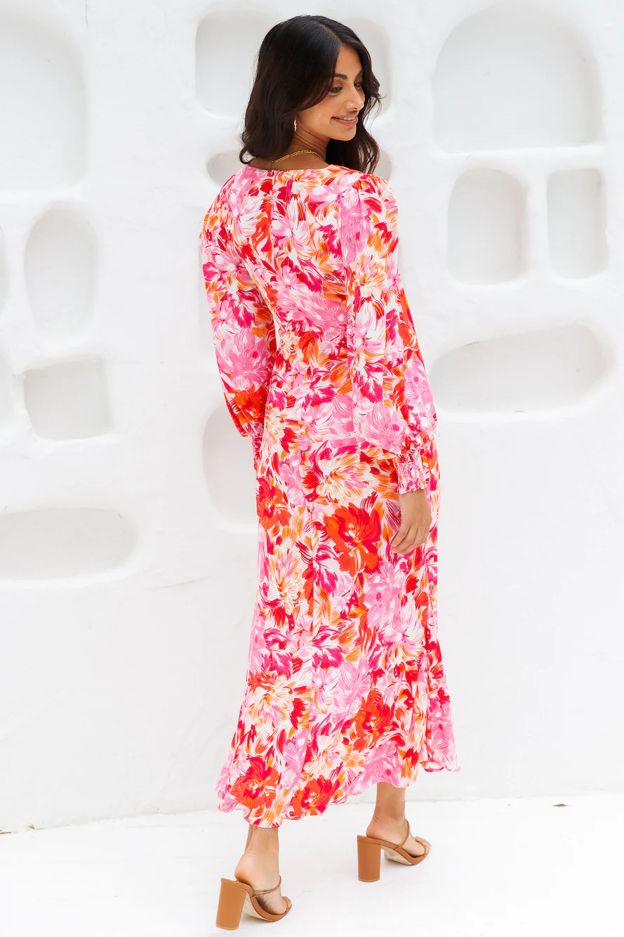 Flowery Thoughts Midi Dress Floral - luluinthesky