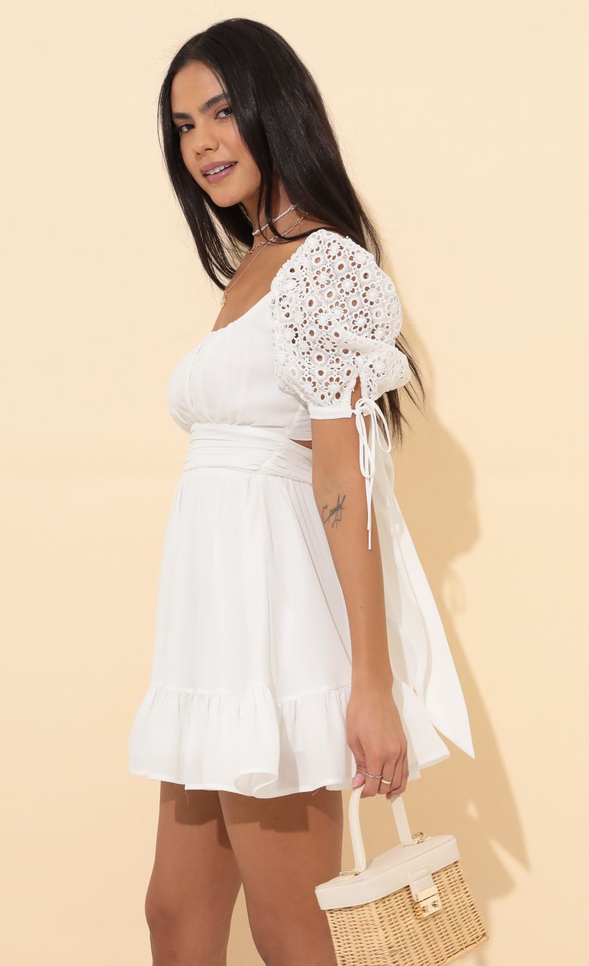 Baby Doll Dress in White - luluinthesky