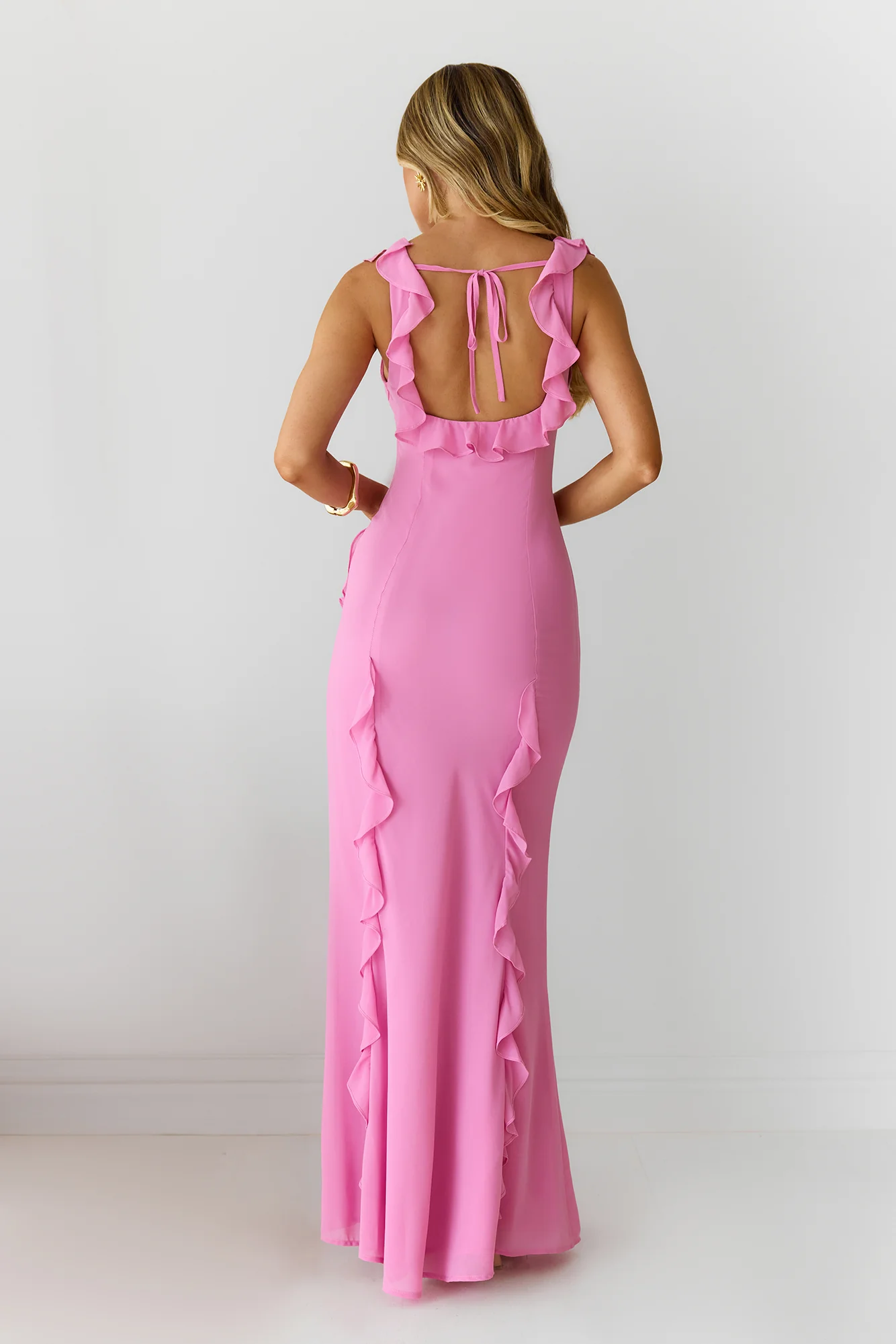 All Night Affair Maxi Dress Pink - luluinthesky