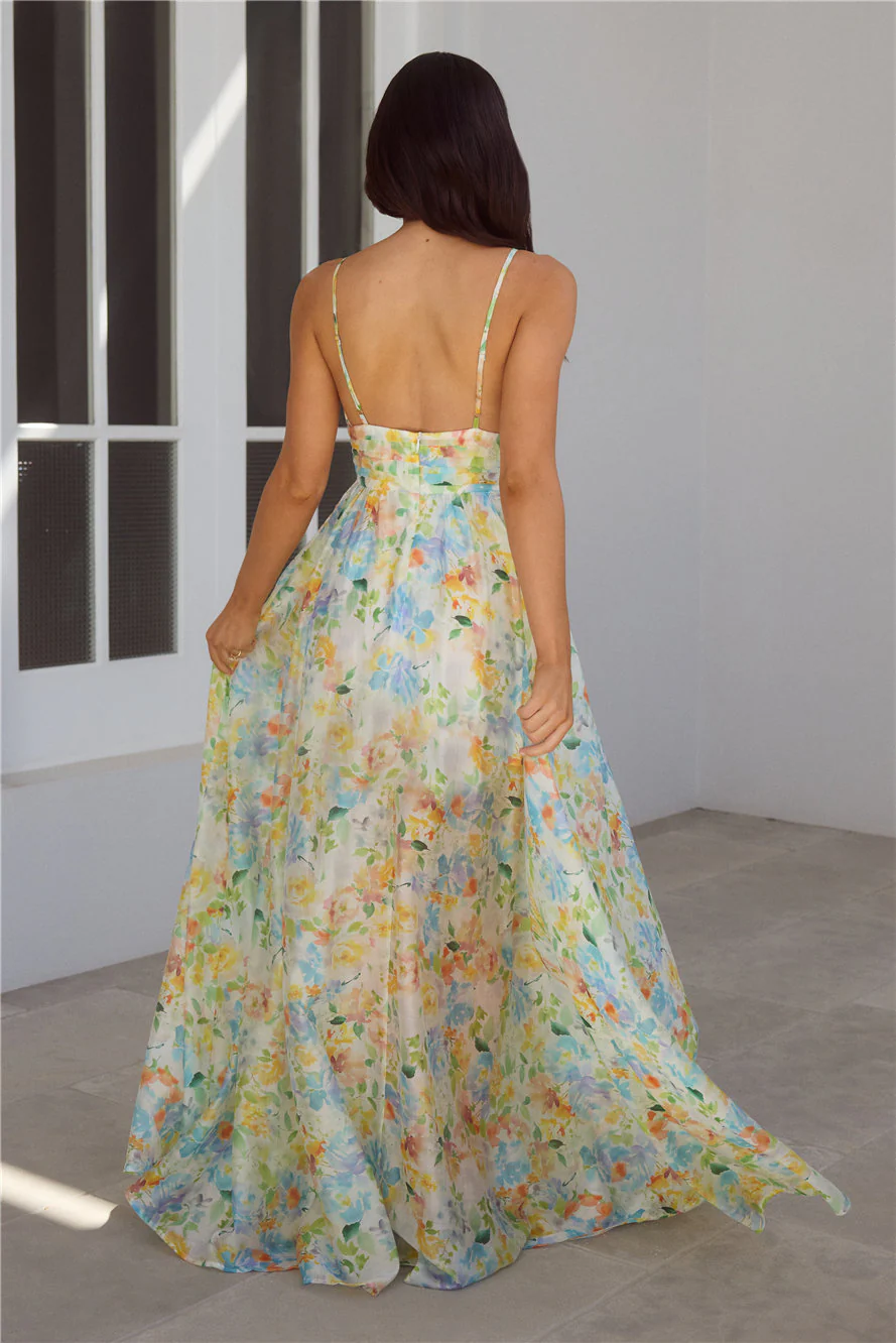 Buttercup Fields Maxi Dress Print - luluinthesky