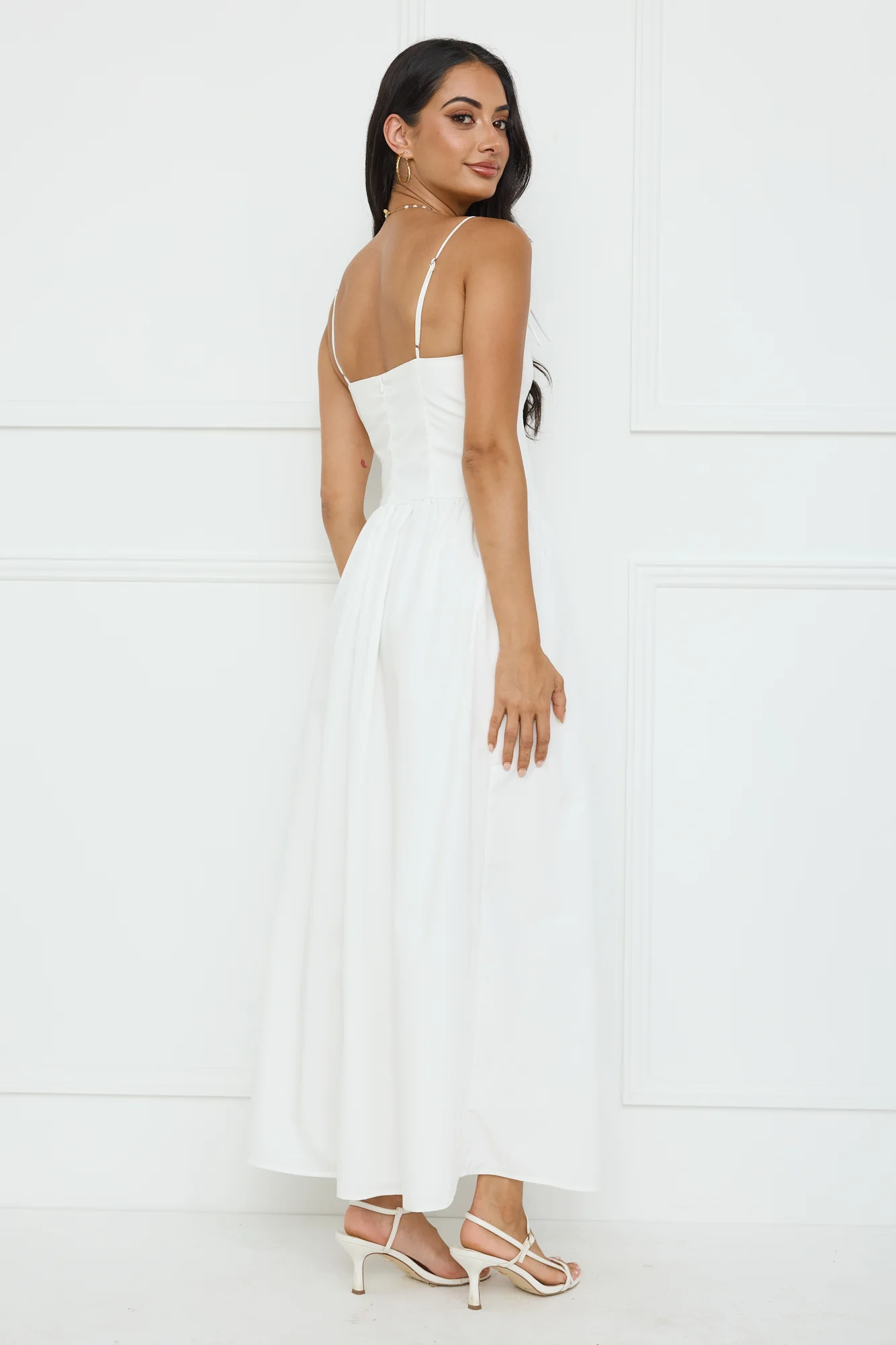 Pretty Willow Maxi Dress White - luluinthesky
